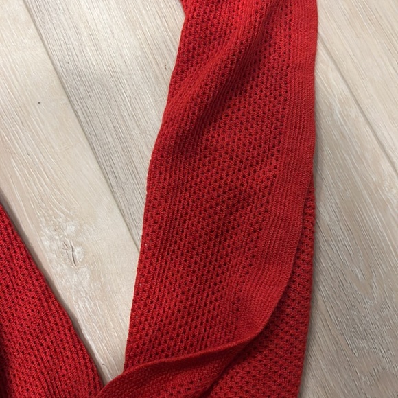 Red Knit Infinity Scarf - Picture 2 of 2